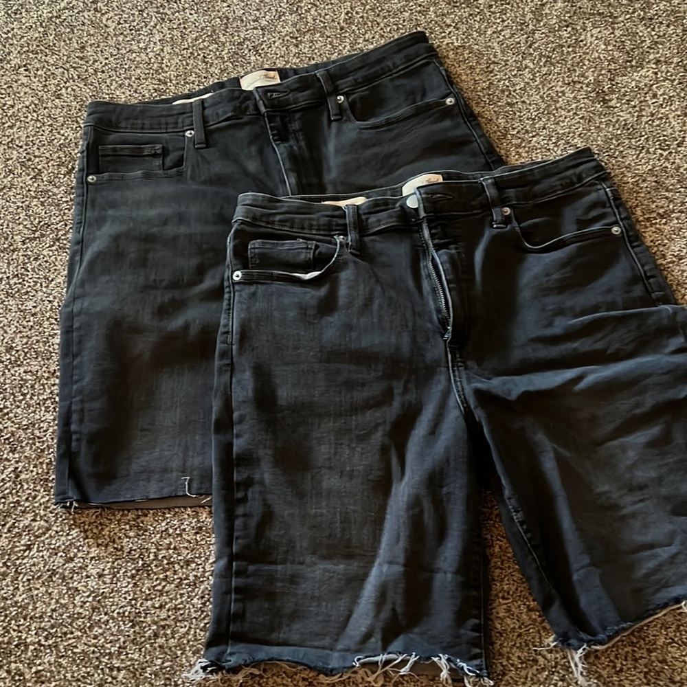 Black Denim Women's Shorts